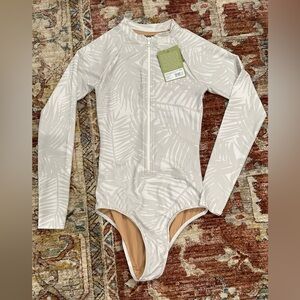 Sporti X Steph Corgel Women's White Long Sleeve Surfsuit